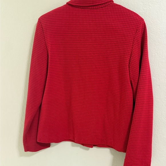 Weekenders Red Grid Knit Blazer size S & Skirt Set Size M - Picture 6 of 10